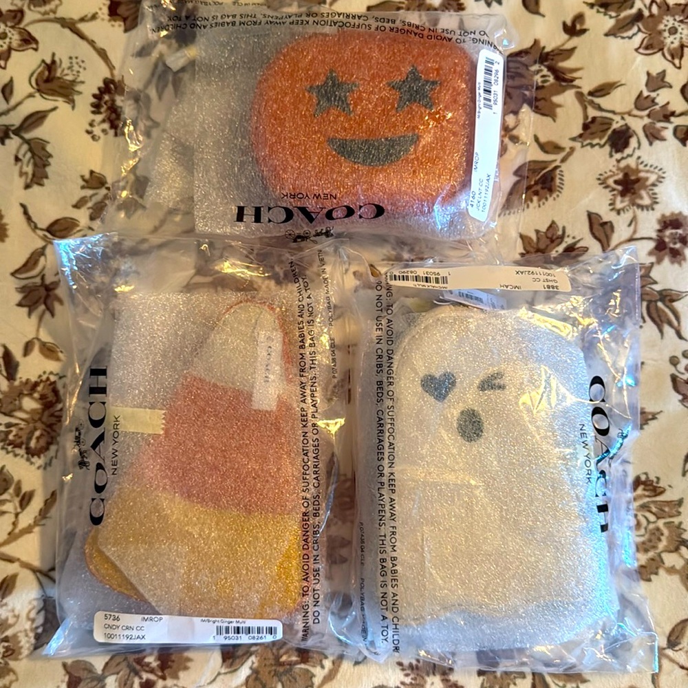 Coach Halloween coin cases